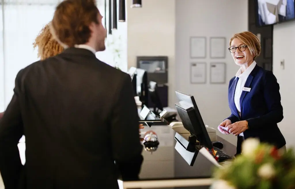 Small Business clerk accepting credit card payment
